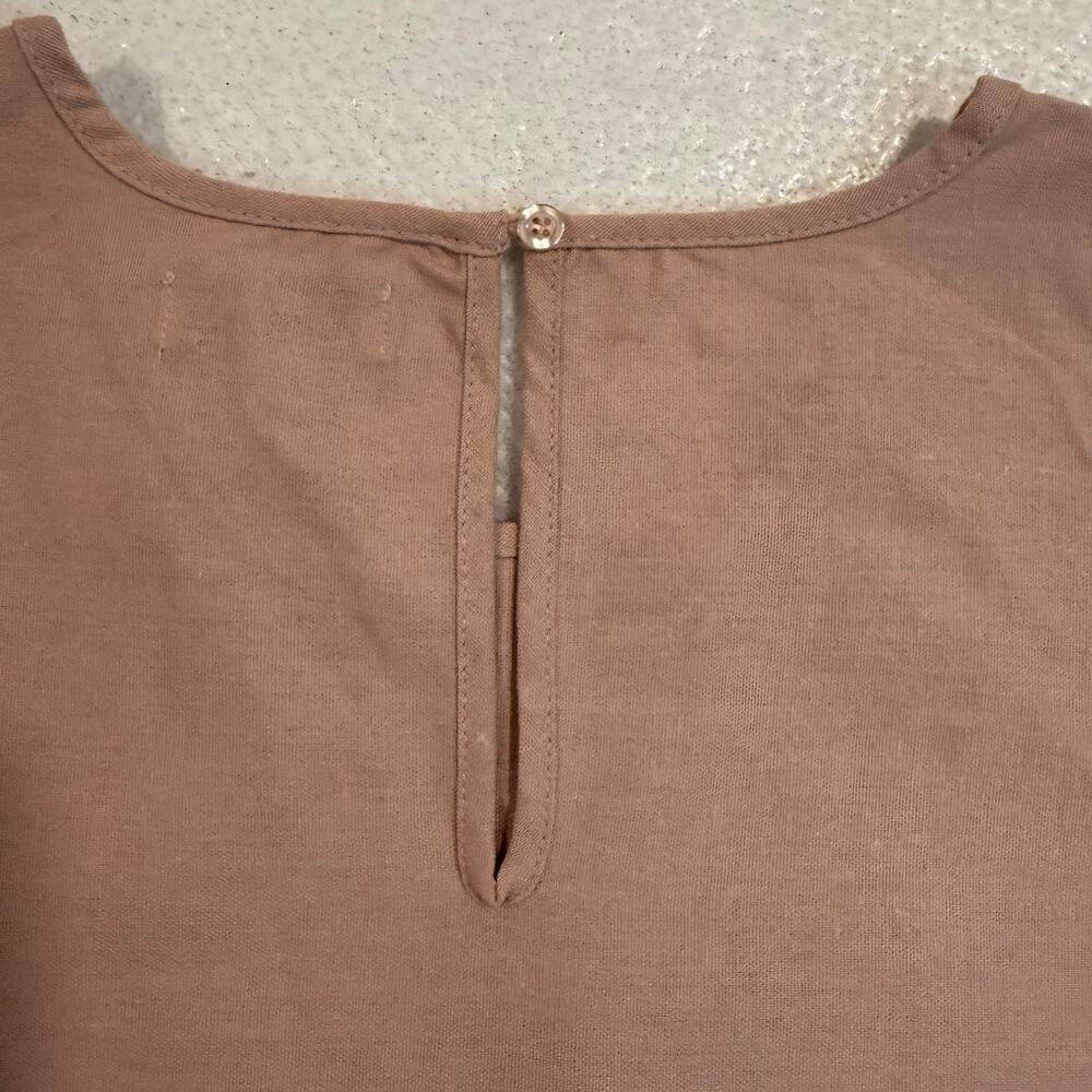 Mud Pie Nicolette Dress Blush Pink Tiered Sleeveless L NWT - Picture 9 of 10
